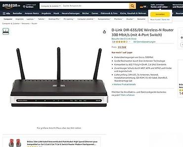 Modemi, ruteri i mrežni uređaji: D-Link DIR-635 Wireless-N ruter (300 Mbit/s, 2.4 GHz) sa 4-portnim — 3