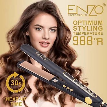 Бытовая техника: №: 13451 Məhsulun adı: Saç üçün düzləşdirici Enzo EN-5182 Black/Gold — 5