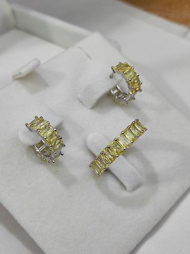 Серебряные наборы украшений: Серебро 925 пробы Размеры имеются Цена 3500 сом Можете — 9