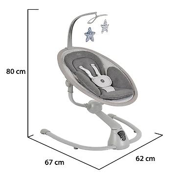 Njihalice: Cangaroo Ljuljaška za bebe Cloud Premium – Light Grey (Šifra — 4