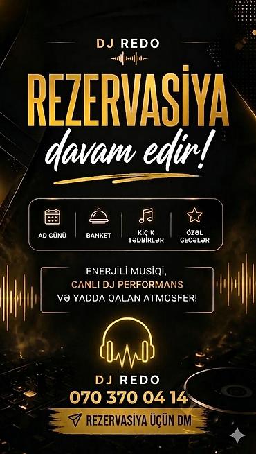 dj: Dj sifarişi. hər növ şənliklərin tədbirlərin təşkili sərfəli qiymətə — 1