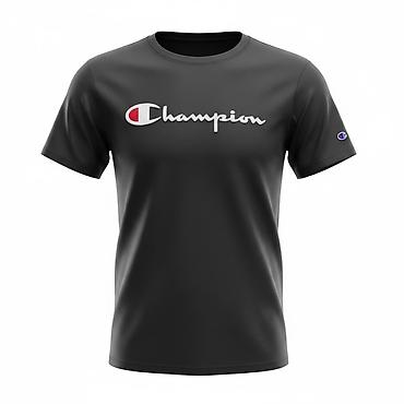 champ: Мужская футболка, M, L, XL, Champion, Новый, цвет - Черный, Самовывоз, Платная доставка — 2