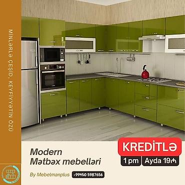 ay: Sifarişlə mətbəx dəsti, Özü çəkən petlələr, Mat laminat, Kredit var, Pulsuz çatdırılma — 10