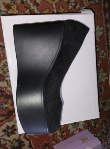обувь из войлока: Туфли 37, цвет - Черный
