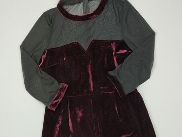 bordowa sukienki wieczorowa: Overall, Boohoo, XS (EU 34), condition - Good
