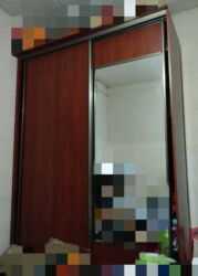 детскую кроватку кроватка к: Шкаф для одежды, Б/у, Прямой