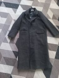 женские махровые халаты больших размеров: Длинное тёмно‑серое женское пальто классического кроя. - Двубортная