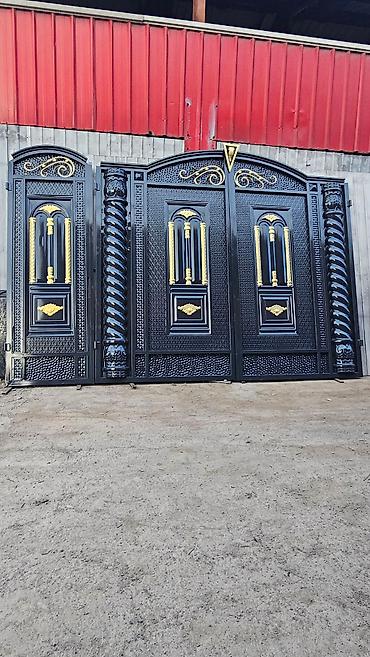 Калитки для ворот: Комплект кованых ворот и калитки с декоративными элементами. Изделия — 10
