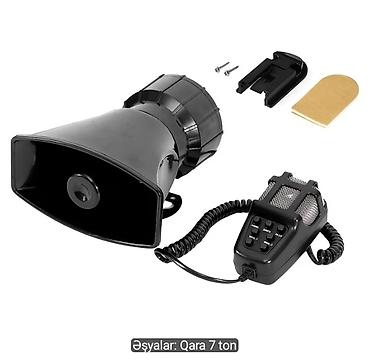 elektrikli qızdırıcılar: Avtomobil üçün səs siqnalı və megafon dəsti - Rəng: Qara - Ton sayı — 1
