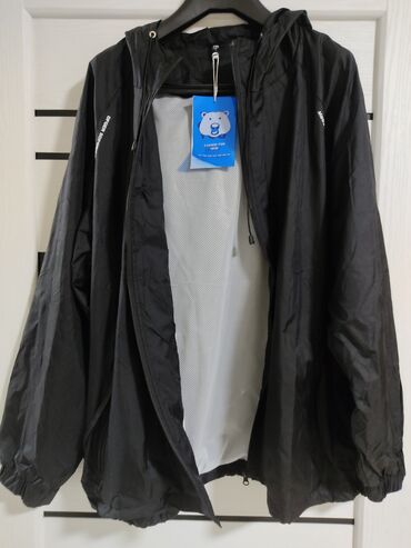 ветровка мужской: Куртка 7XL (EU 54), цвет - Черный