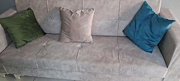Mebel: Skandinaviya üslubunda 4 nəfərlik rahat divan - Neytral, açıq-boz — 3