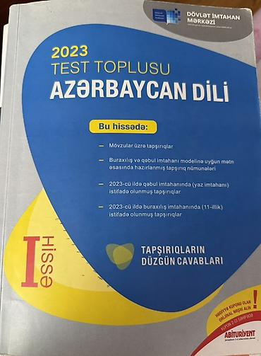 Testlər: Kitablar yeni və ya çox az işlənmiş vəziyyətdədir. Test topluları 3 — 1