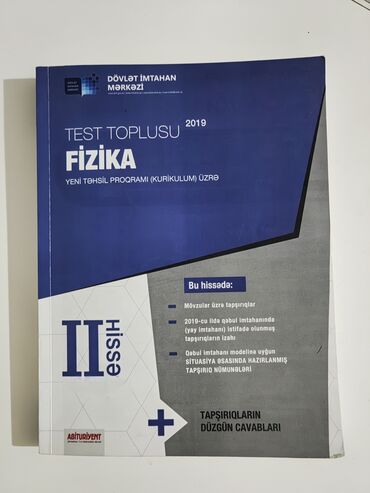 fizika: Fizika Test Toplusu 2 ci hissə 2019