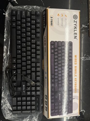 bluetooth klaviatura android: Zyklen Z-7880 – USB qoşulan simli klaviatura Xüsusiyyətlər: - Tam