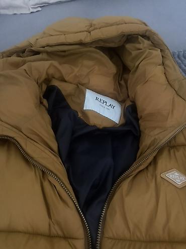 ugg sive: Replay ženska zimska jakna – duža, punjena, u karamel/okerno braon — 5