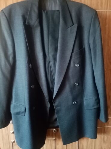 костюм пиджак: Костюм 6XL (EU 52), түсү - Боз