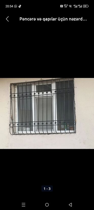 Digər metal məhsullar: Dəmir barmaqlıq və məhəccər hazırlama xidməti - Pəncərə üçün klassik — 11