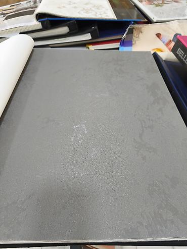 vinil divar: Divar kağızı kataloqu – toxumalı boz monoxrom model - Material: Vinil — 1