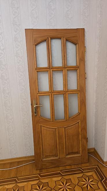 Taxta məxməri rəngdə otaq qapısı - Material: massiv ağac (təbii taxta
