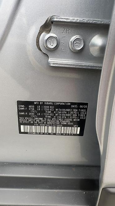 Subaru: Subaru Outback: 2020 г., 2.5 л, Вариатор, Бензин, Универсал — 12