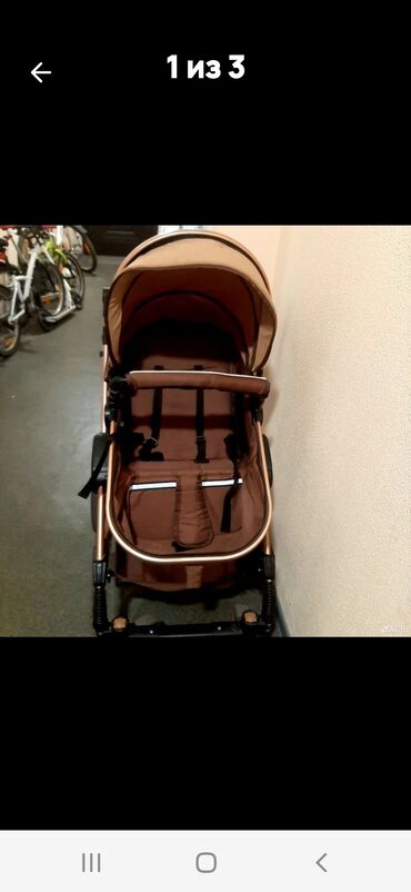 прогулочная коляска cybex бу: Балдар арабасы, түсү - Күрөң, Колдонулган