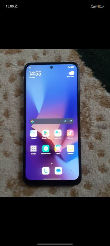 телефон редим 9: Xiaomi, Redmi Note 10S, Б/у, 128 ГБ, цвет - Синий, 2 SIM