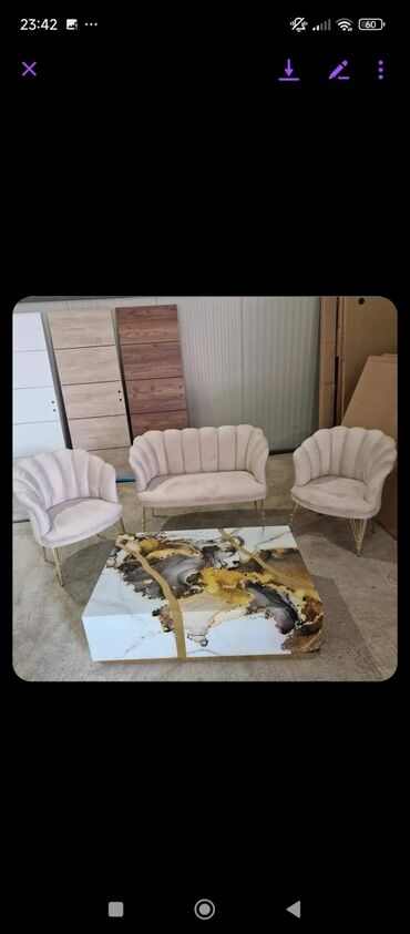 Ostali nameštaj: Garnitura SHELL
- Cena garniture je 430e na lalafo.rs — 17 Ostali nameštaj: Garnitura SHELL
- Cena garniture je 430e — 17