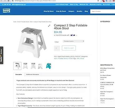 Ostali dečiji nameštaj: Preklopna plastična sklopiva stolica/tabure – HOBBY - Višenamenska — 14