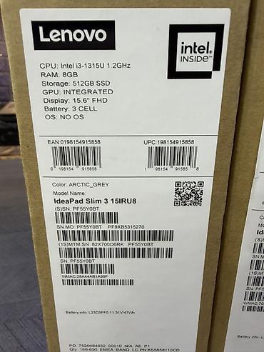 processor core i7: Lenovo IdeaPad Slim 3 15IRU8 noutbuk - Model: IdeaPad Slim 3 15IRU8 — 5