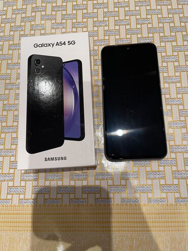 samaung a10: Samsung Galaxy A54 5G, 256 GB, rəng - Boz, Sensor, Barmaq izi, İki sim kartlı