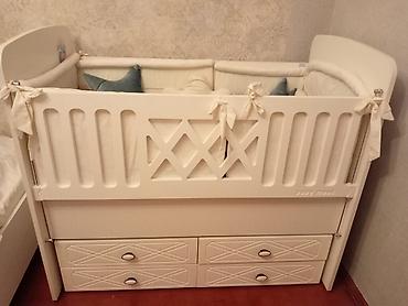 Beşiklər: Uşaq beşiyi – Baby Mood markası - Rəng: ağ, klassik dizaynlı — 1