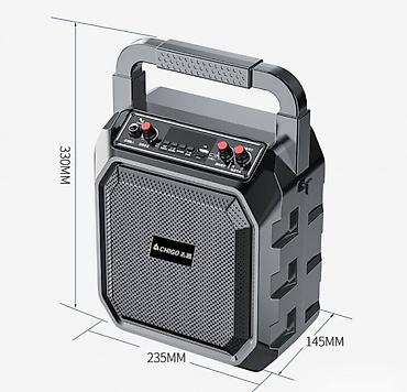 hoco eq34 plus: Портативная колонка караоке система с двумя микрофонами Chigo M63 — 4