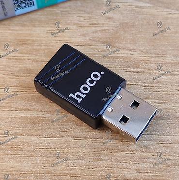 Модемдер жана тармак жабдуулары: Wi-Fi адаптер USB Hoco HI38 - позволяет подключаться с ПК или ноутбука — 3