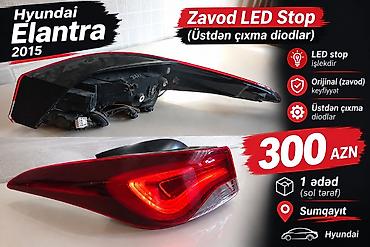 xandrakol maz qiyməti: Aynur92👑 Qiymet 300 AZN 2015 Hyundai Elantra Zavod LED Stop 🔴 Üstdən — 1