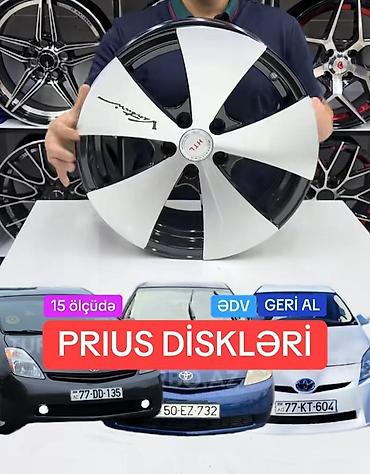 masın satısı: Toyota Prius üçün yüngül lehimli disk kolleksiyası - Uyğunluq: Toyota — 5