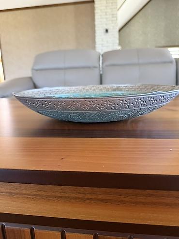 boru: Dekorativ metal qab – şaxsey-vaxsey (paisley) naxışlı - Material — 4