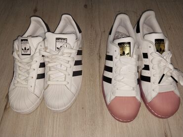 мужские зимние обувь: Кеды Adidas 39(white) и 40(pink) размер привезены из Южной Кореи
