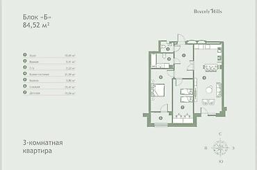 Үй куруучулардан жаңы конуштар: Берилген, Элитка, 3 бөлмө, 85 м² — 10