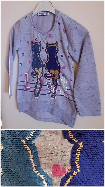prsluci za prolece: Dečja dukserica Modern Kids Wear, veličina 140 (za 9–10 godina). Siva — 2