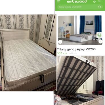 embawood carpayi qiymetleri: Embawooddan carpayi_250azn Eni 1.20. Bazali,matrasli. 2ededdir. Qiymet
