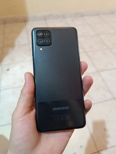 samsung e950: Samsung Galaxy A12, 32 GB, rəng - Boz, Barmaq izi