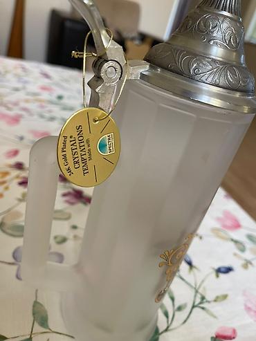 bagima qablar: Fincanlar, rəng - Gümüşü, Şüşə, 500 ml, Çexiya — 2