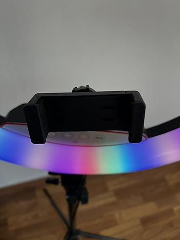 rgb лампа: Кольцевая LED‑лампа Ring Fill Light 18-RGB на штативе - Диаметр: 18" — 6