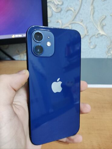 Apple iPhone: IPhone 12, Б/у, 128 ГБ, Синий, Защитное стекло, Чехол, Коробка, 75 % — 2