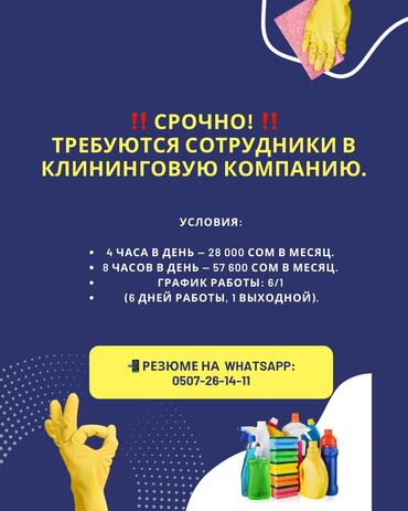 кафе на иссык куле: Талап кылынат Үй кызматкери, Иш тартиби: Алты күндүк, Толук жумуш күнү, Төлөм Күнүмдүк
