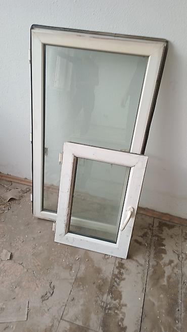 qapi ve pencere: PVC plastik pəncərə qanadı - Material: ağ PVC profil - Şüşə: ikili — 2