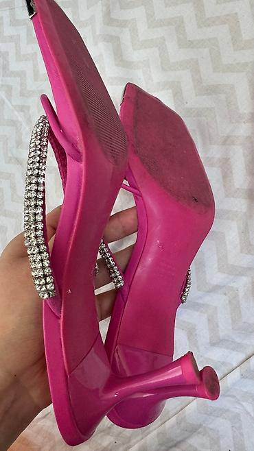 Босоножки, сандалии, шлепанцы: Босоножки, 39, Mango, Б/у, цвет - Розовый, Самовывоз — 6