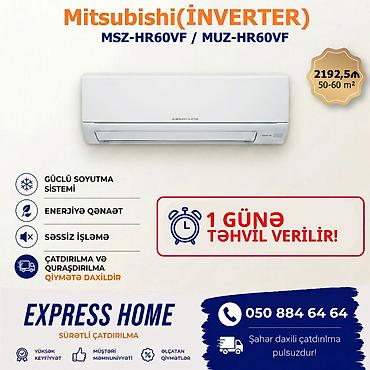 modern home: Kondisioner Mitsubishi, Yeni, 50-60 kv. m, Split sistem, Kredit yoxdur, Pulsuz quraşdırılma — 1