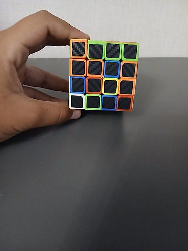 Rubik kubu: Karbon teksturalı yapışqanlı etiketlərlə 3x3 Rubik kubu - Klassik 3x3 — 1