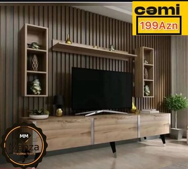 Rəflər: Düz TV altlığı, Polkalı, Taxtalı